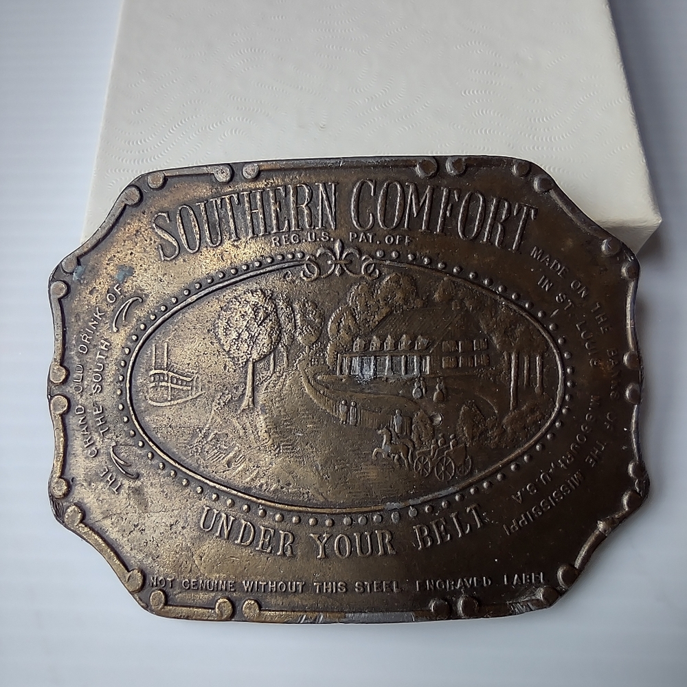 Vintage Southern Comfort belt buckle